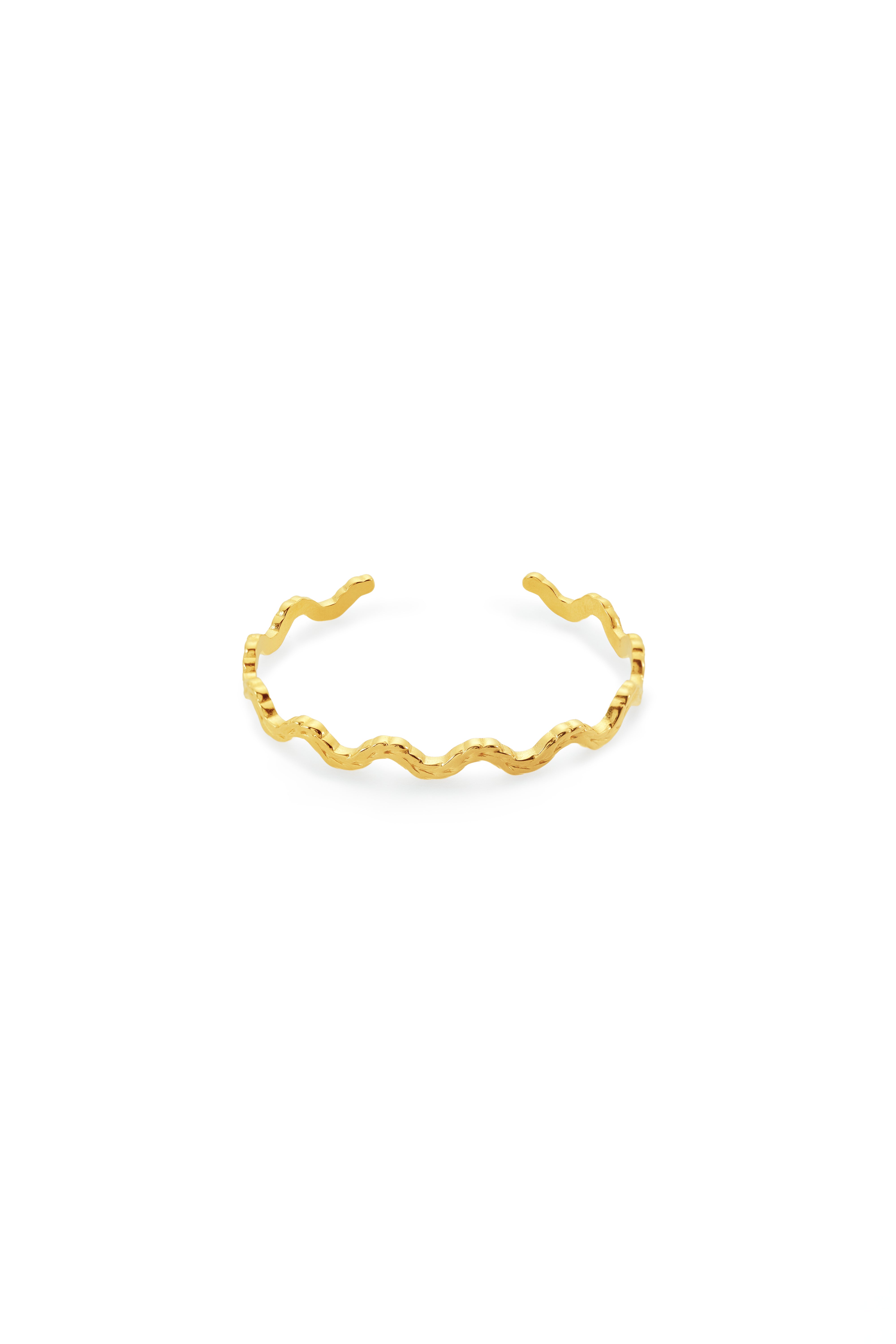 Pulsera Wave Fina de Oro
