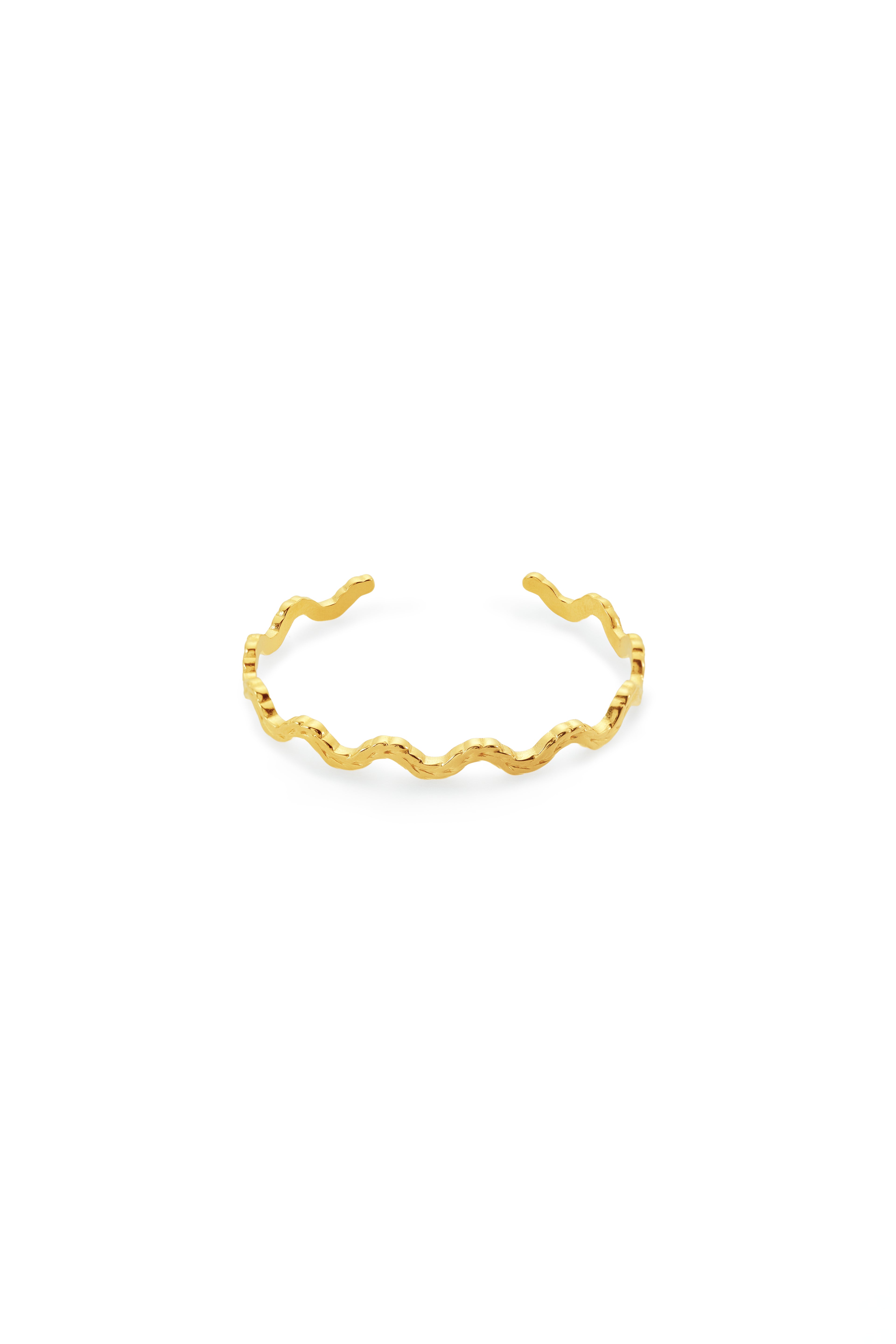 Pulsera Wave Fina de Oro