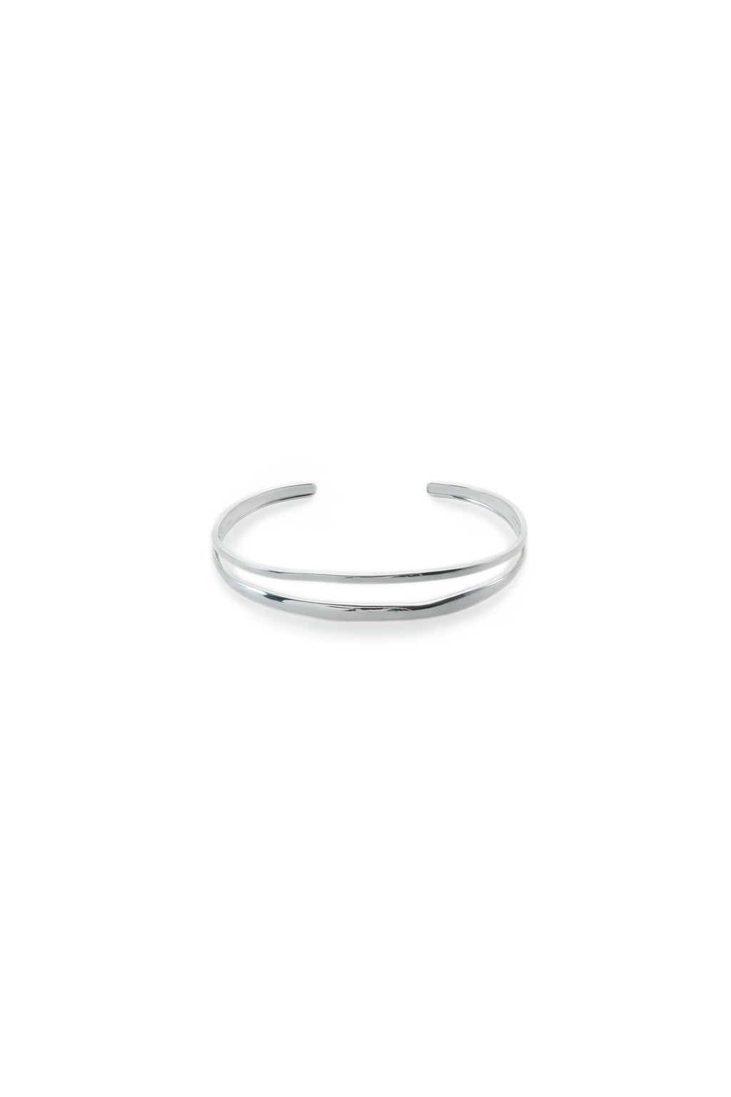 Pulsera Doble Línea de Plata