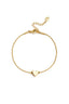 Pulsera de acero inoxidable corazón