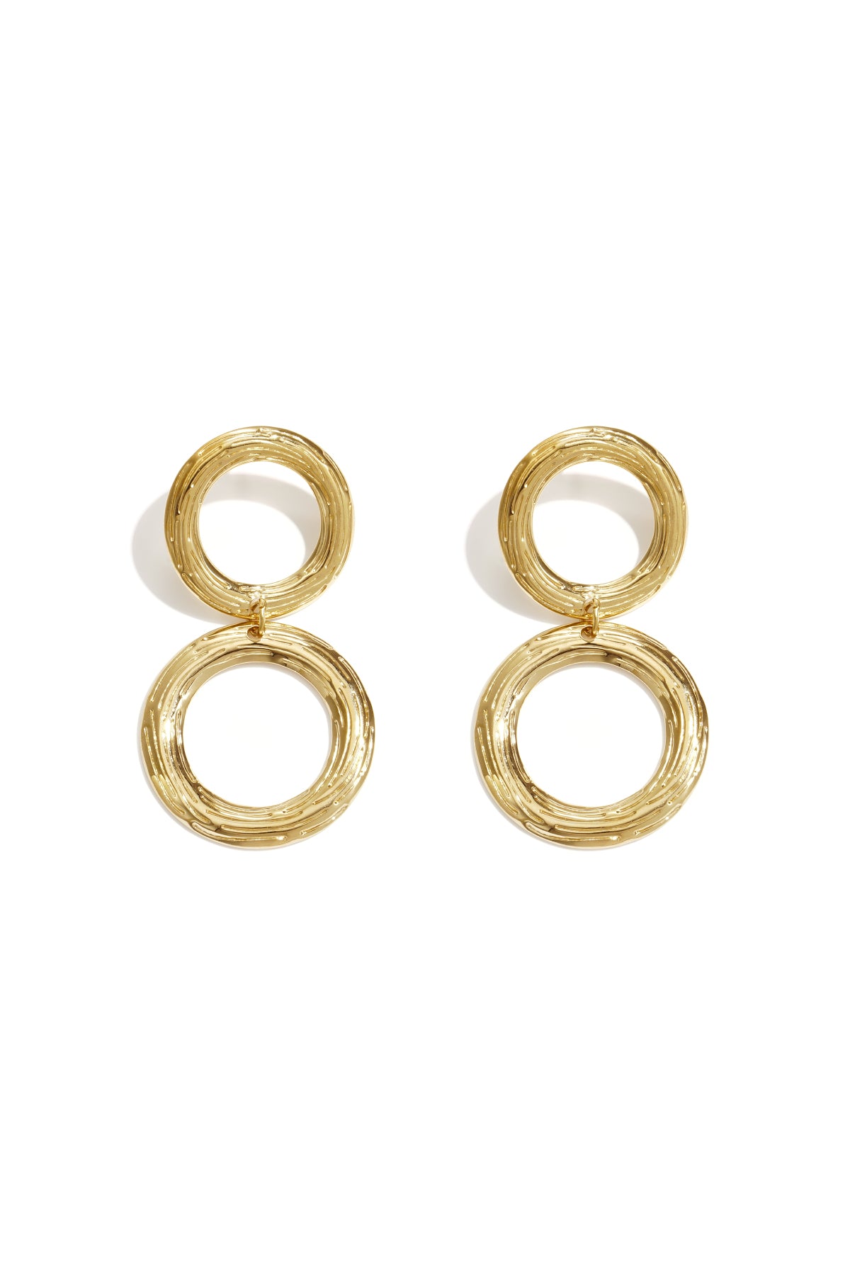 Elegant Gold Drop Earrings for Everyday Style Imagen principal del producto