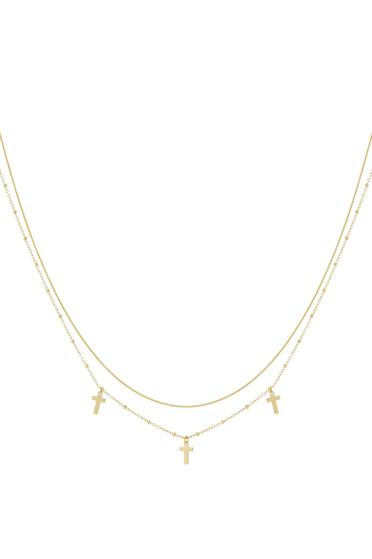 Collares en capas Cruz  Imagen principal del producto