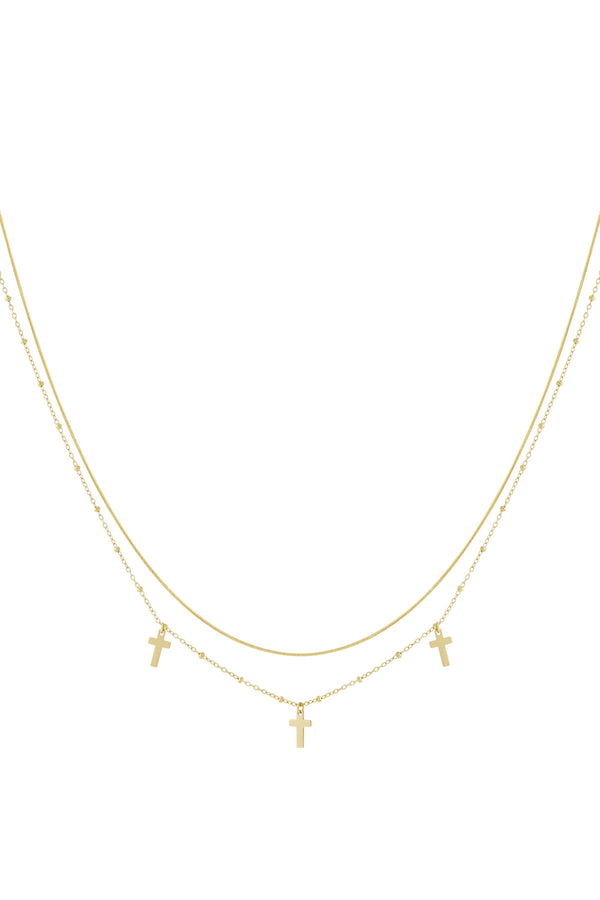   Collares en capas Cruz 