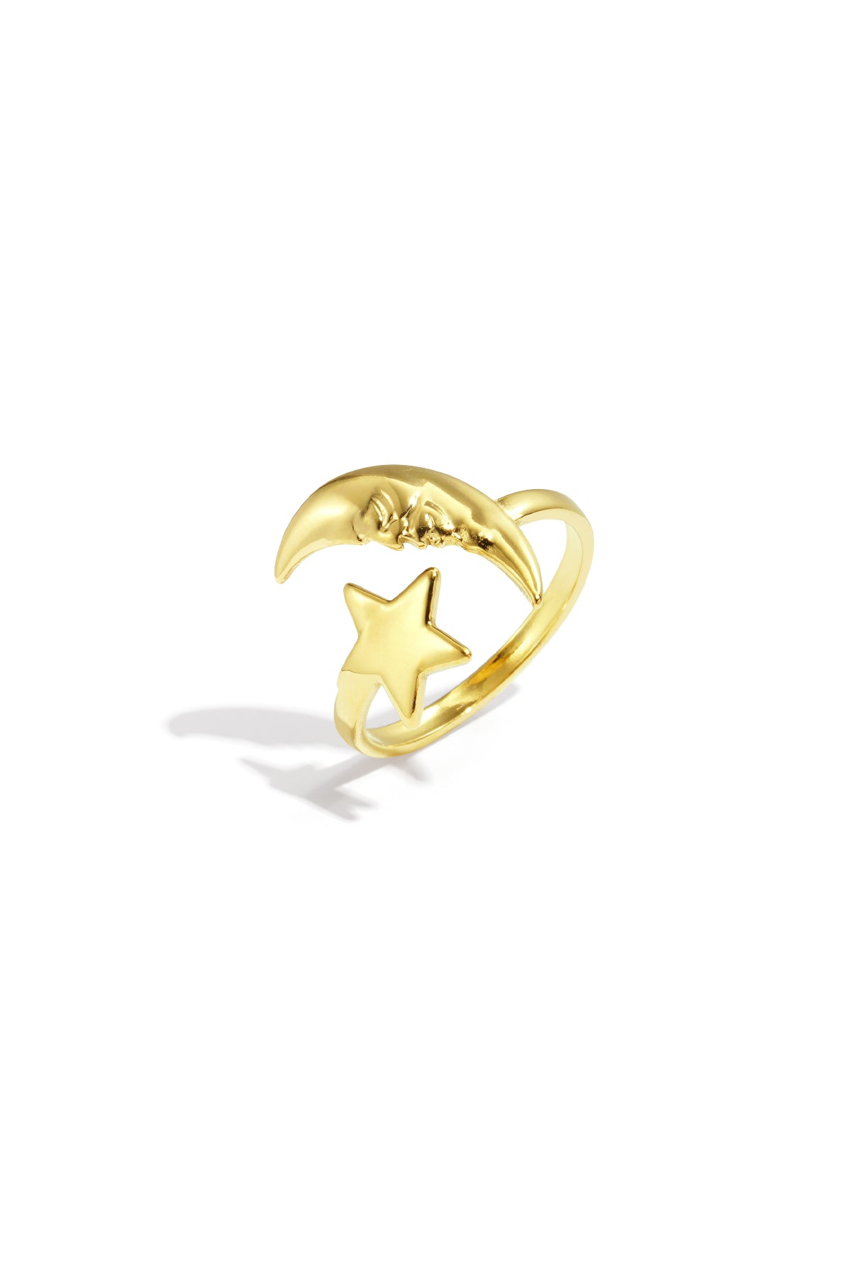 Adjustable Minimalist Star & Moon Rings - All Fit Imagen principal del producto