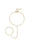 Elegant Silver & Gold Hand Chain for Everyday Wear