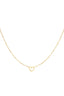 Collar minimalista corazón abierto Color dorado Acero inoxidable