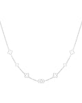 Collar con dijes de trébol