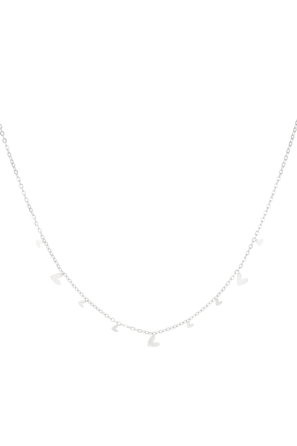 collar todo sobre corazones