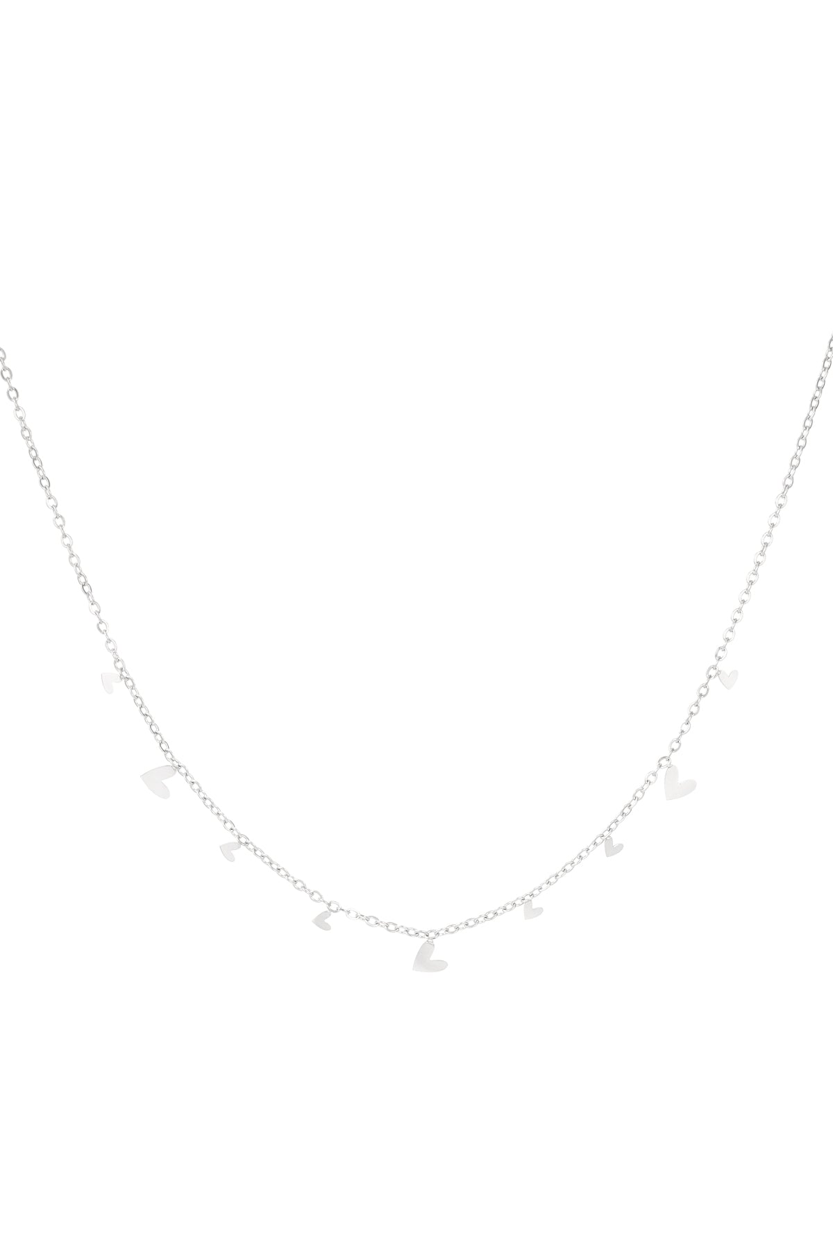 collar todo sobre corazones