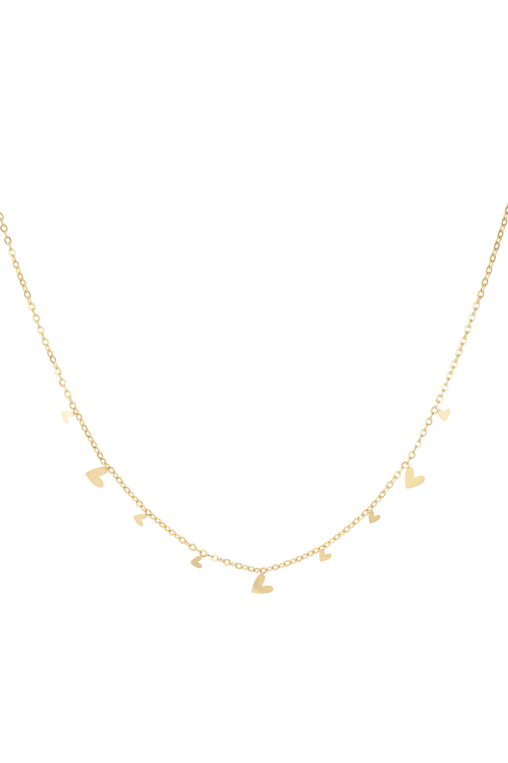 collar todo sobre corazones