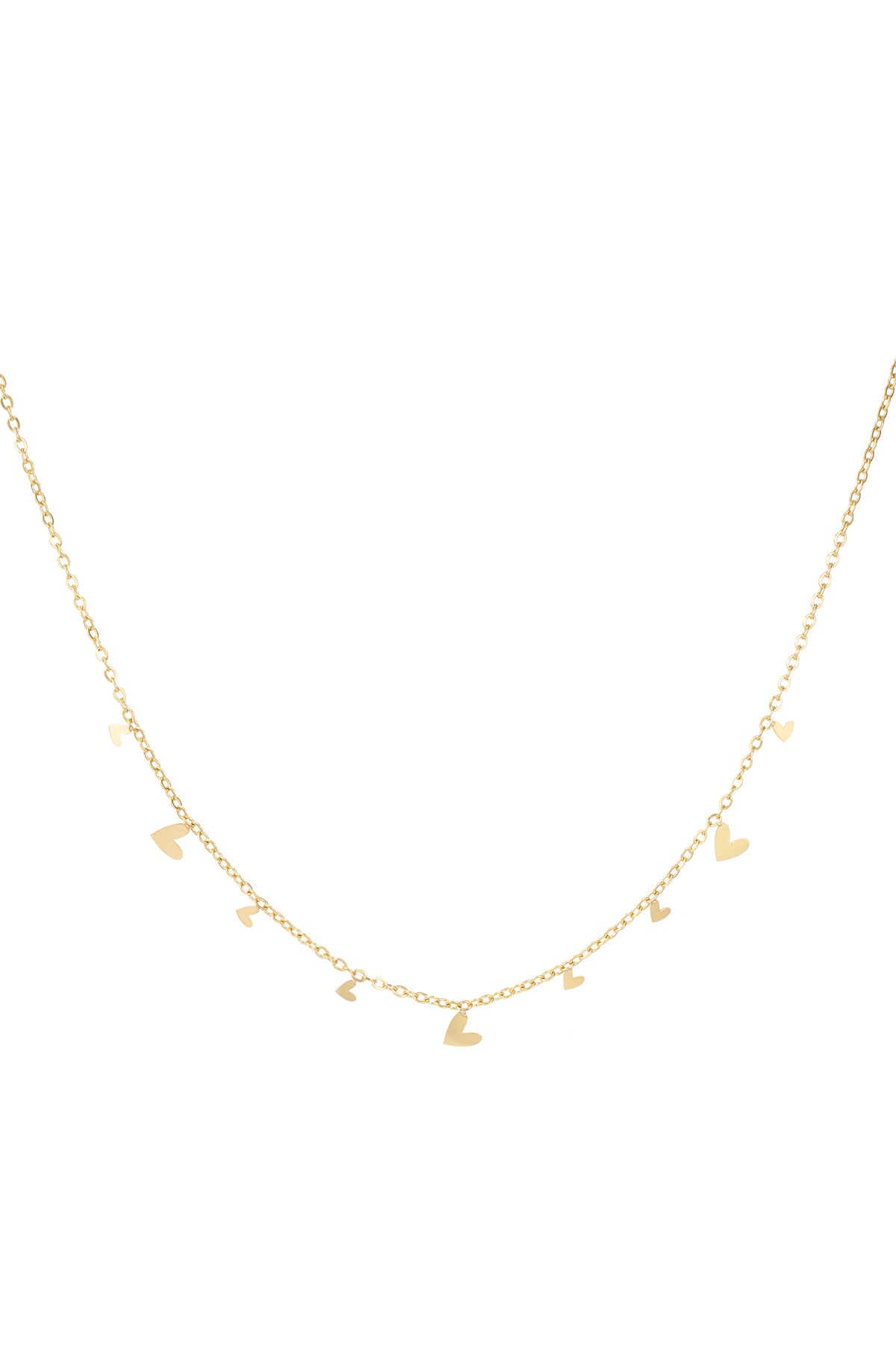 collar todo sobre corazones
