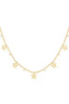 collar de flores brillantes
