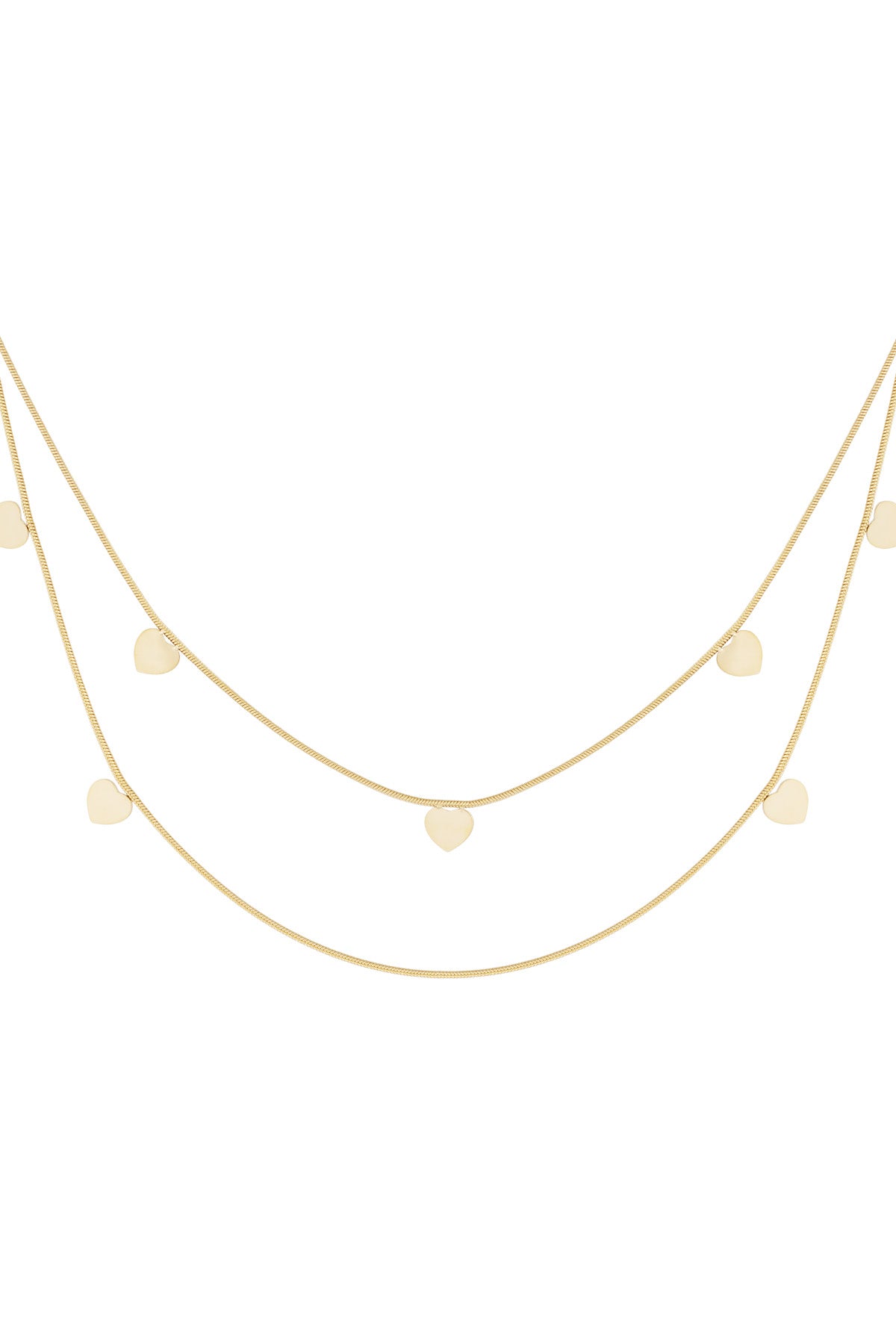 collar doble corazón Main product image