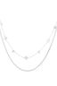 Stylish Multi-Layered Clover Necklace in Silver & Gold