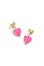 Pendientes colgantes  forma de corazón
