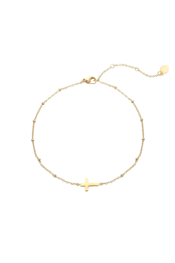 Classic Cross Anklet 