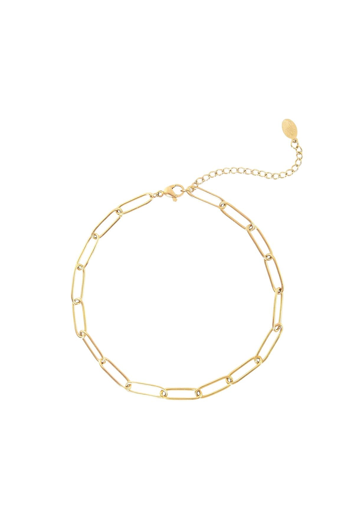 Plain Chain Anklets Silver Stainless Steel