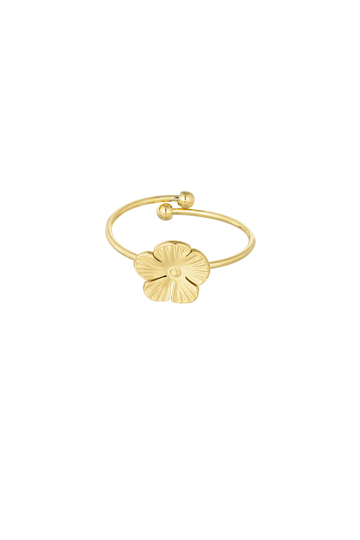Anillo con linda flor