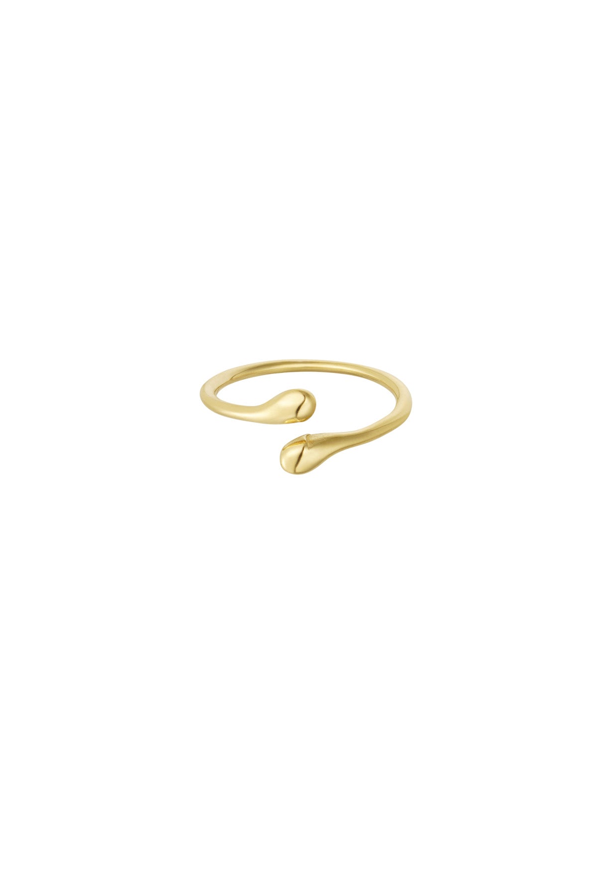 Elegant Minimalist Stainless Steel Ring in Silver and Gold Imagen principal del producto