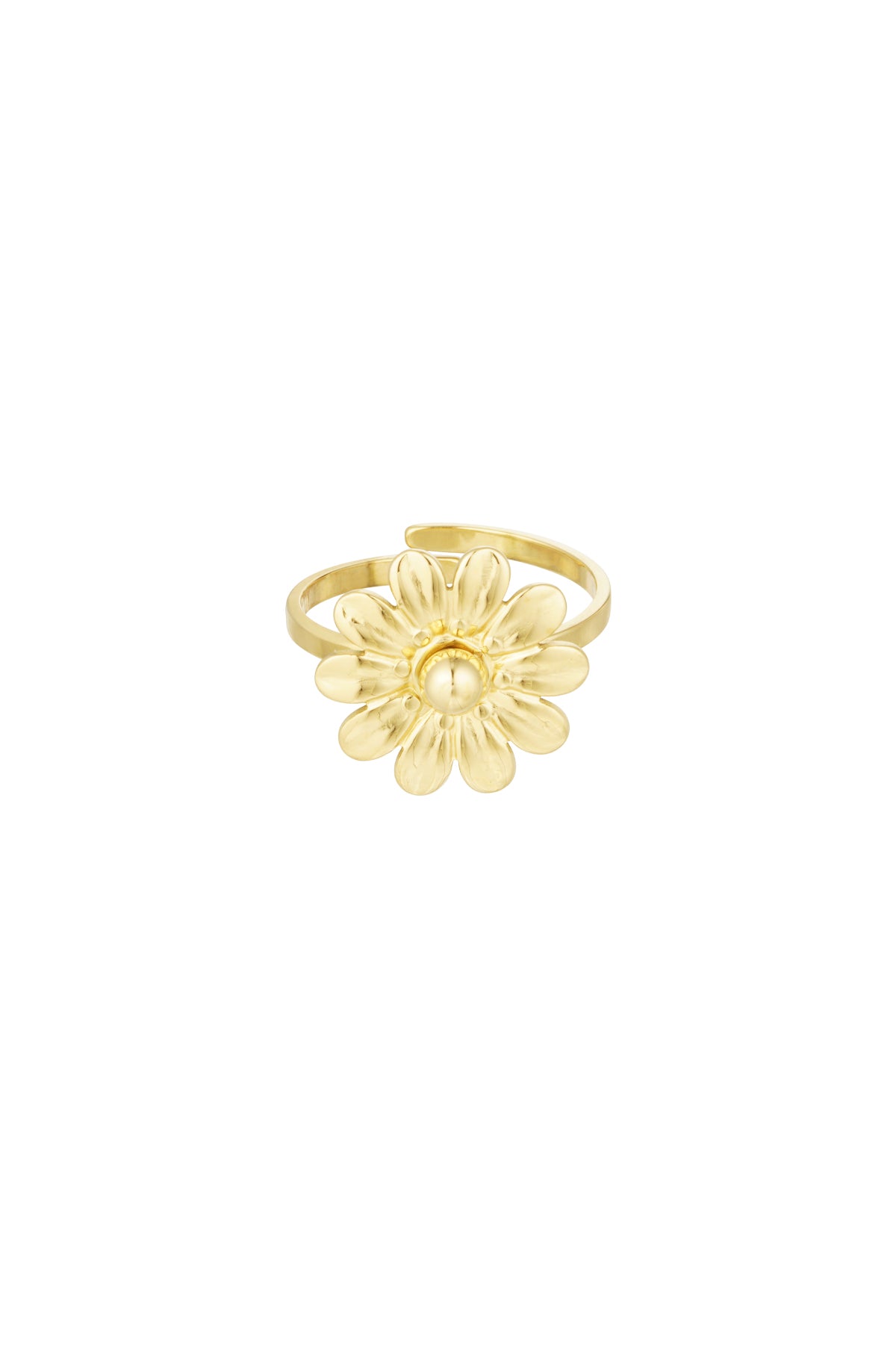 Elegant Adjustable Statement Ring in Silver and Gold Imagen principal del producto