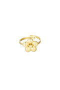 Stylish Stainless Steel Statement Ring - Silver & Gold