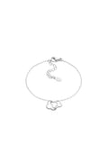 Pulsera Doble Tréboles Plateado