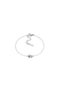 Pulsera Nudo Fino Plateado