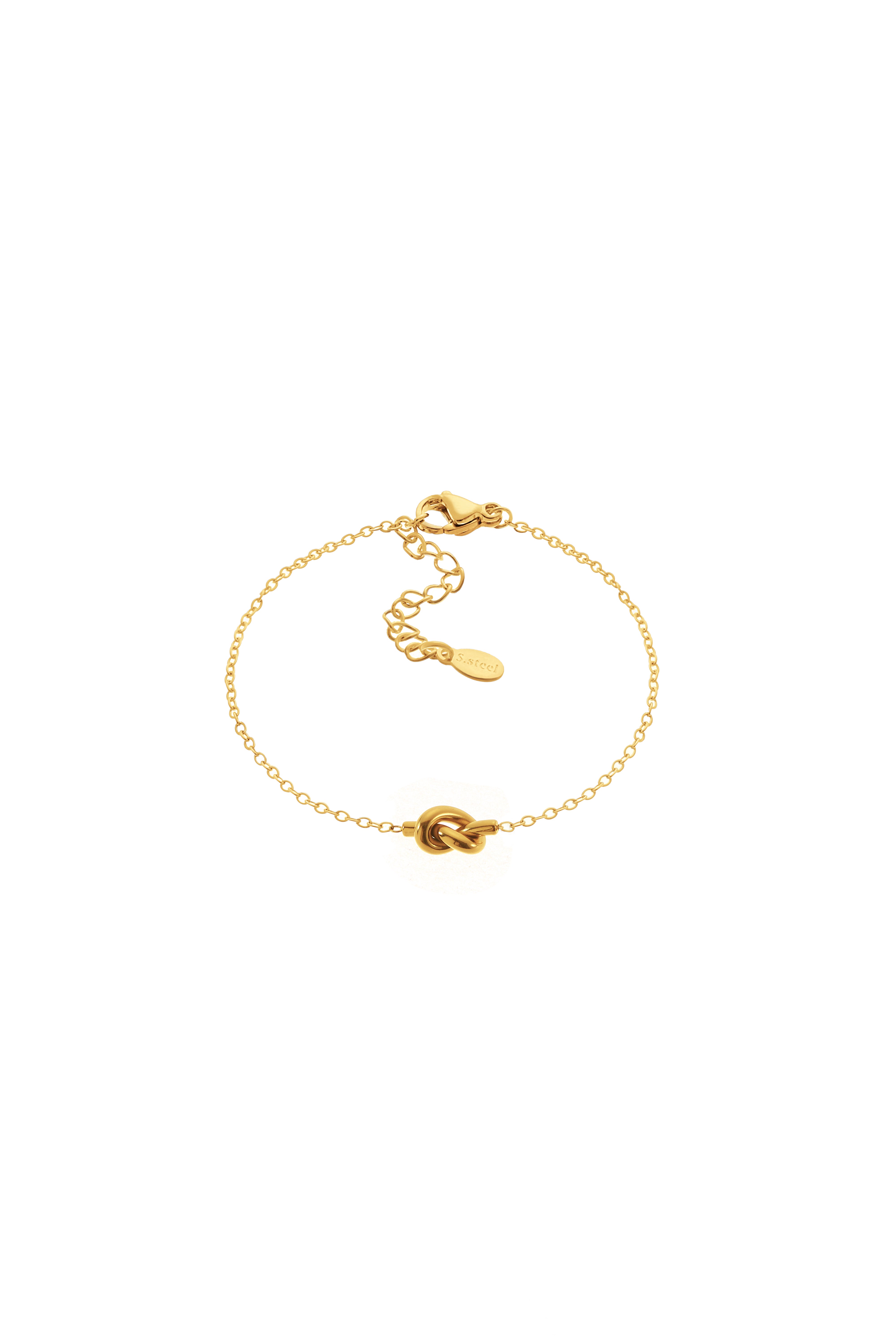 Pulsera Nudo Fino Dorado
