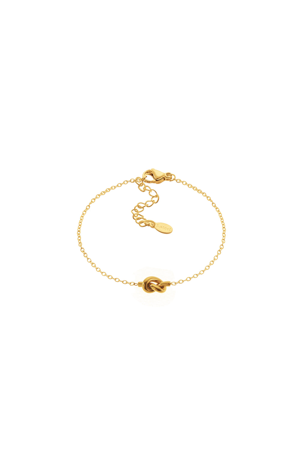 Pulsera Nudo Fino Dorado