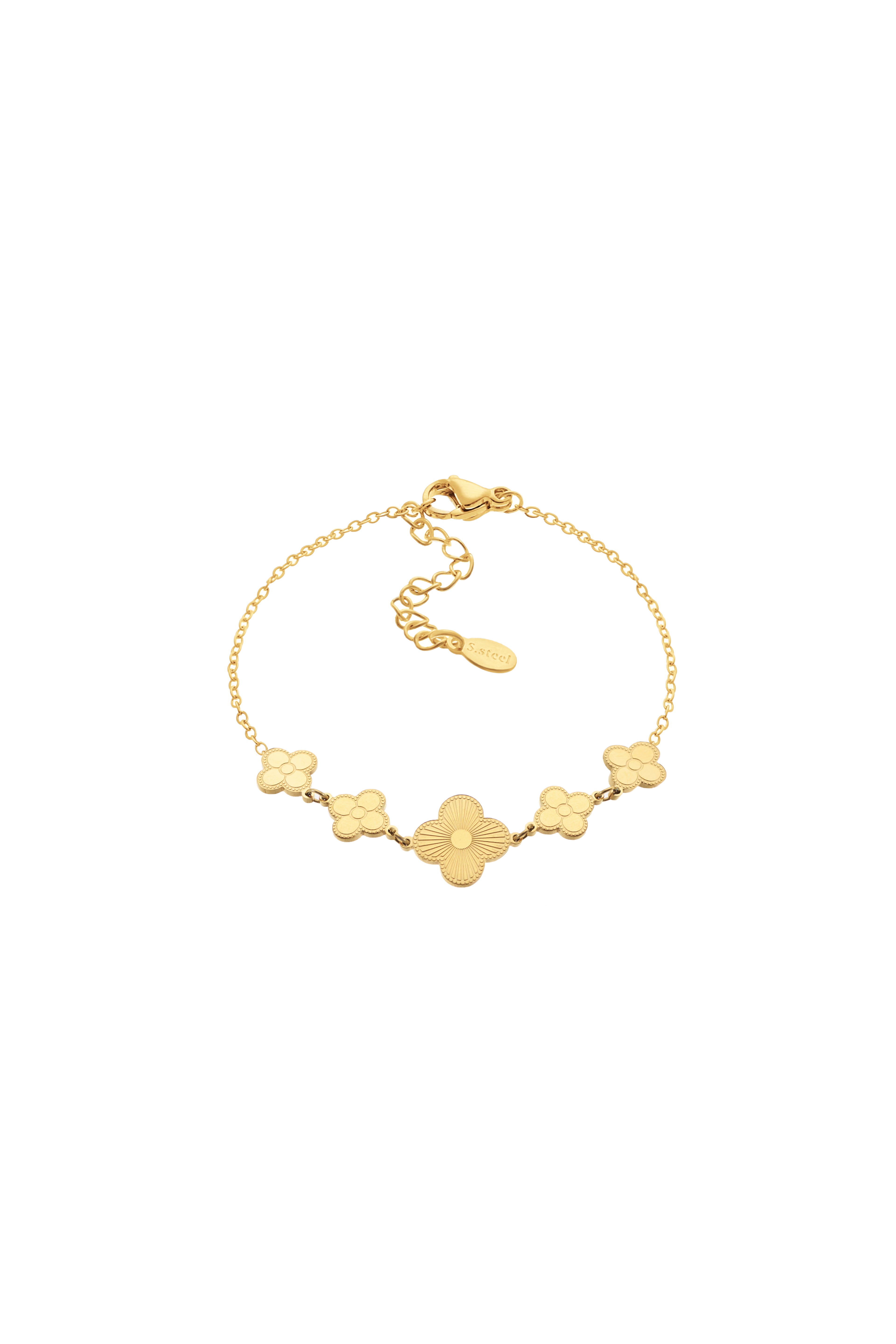 Pulsera Trébol Bloom Dorado