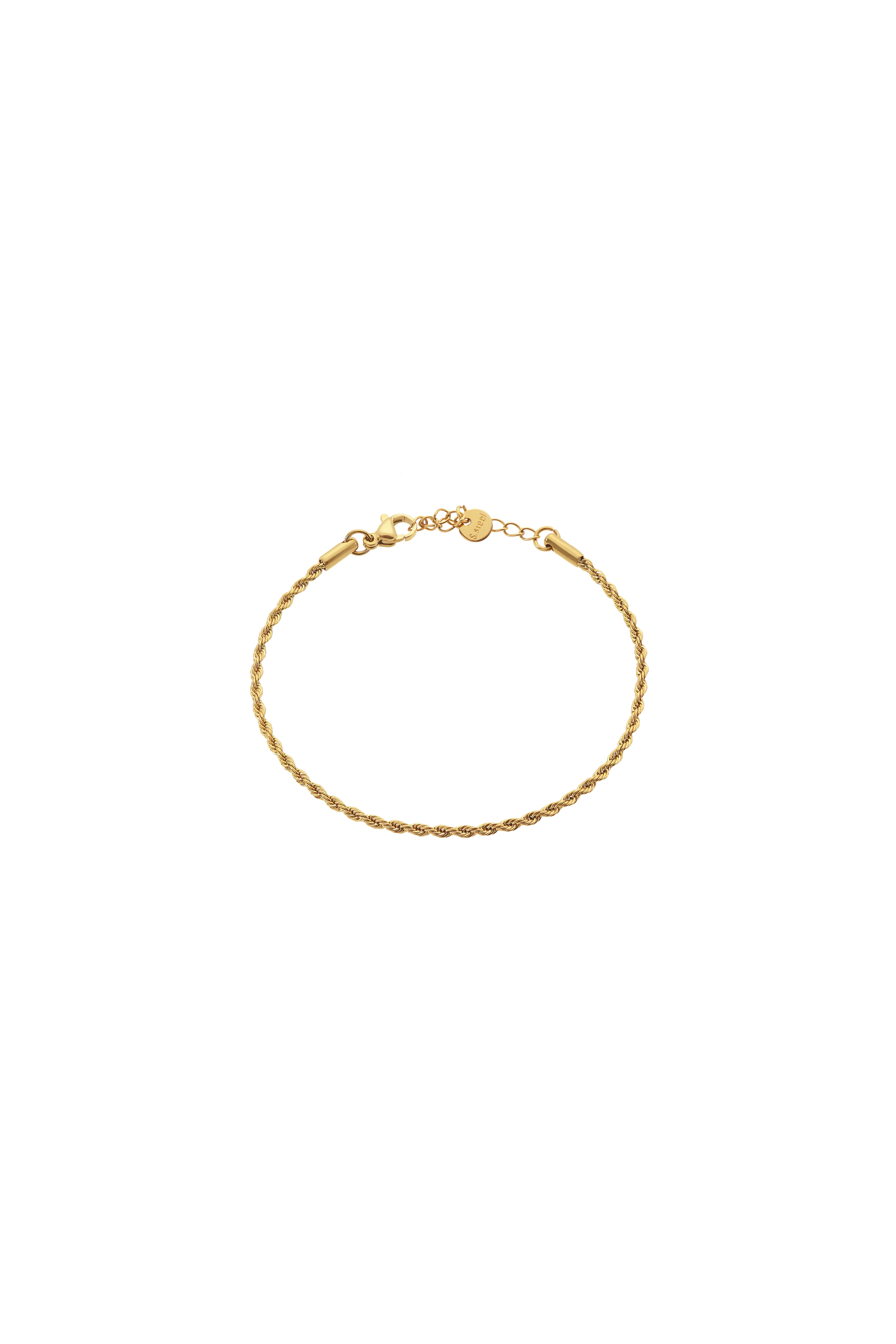 Pulsera Cordón Fino Dorado