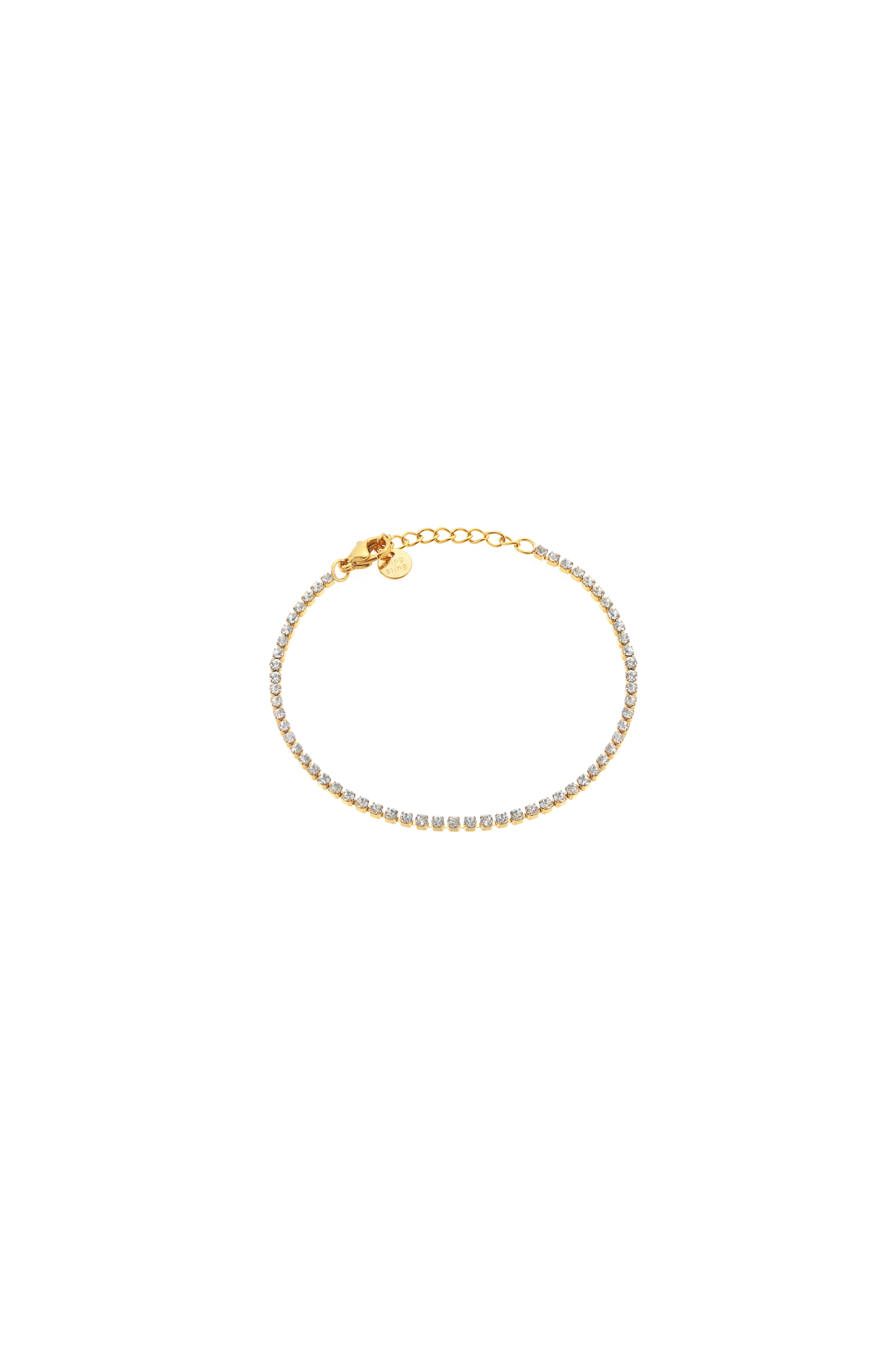 Pulsera Tenis Brillante de Oro