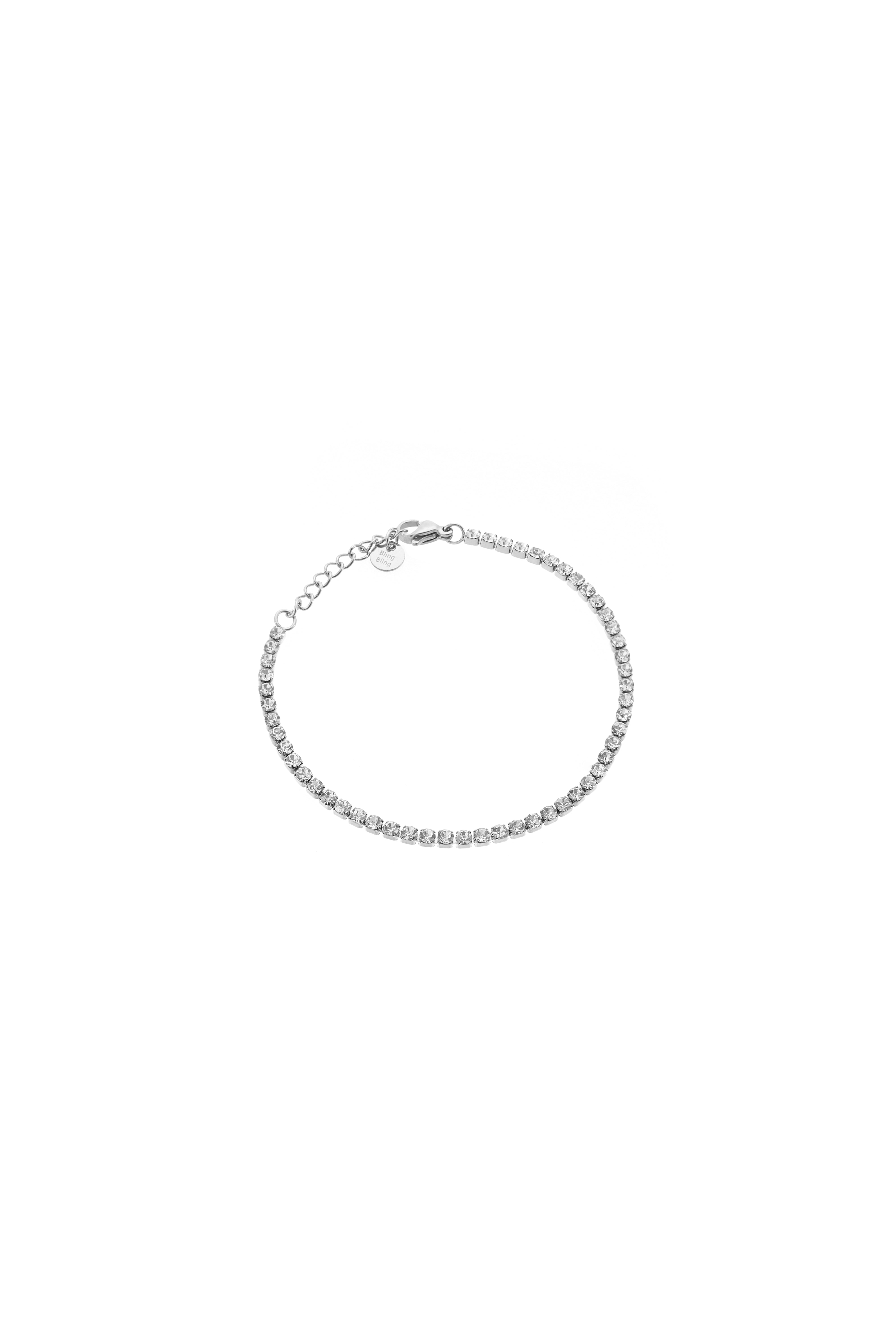 Pulsera Tenis Brillante de Plata