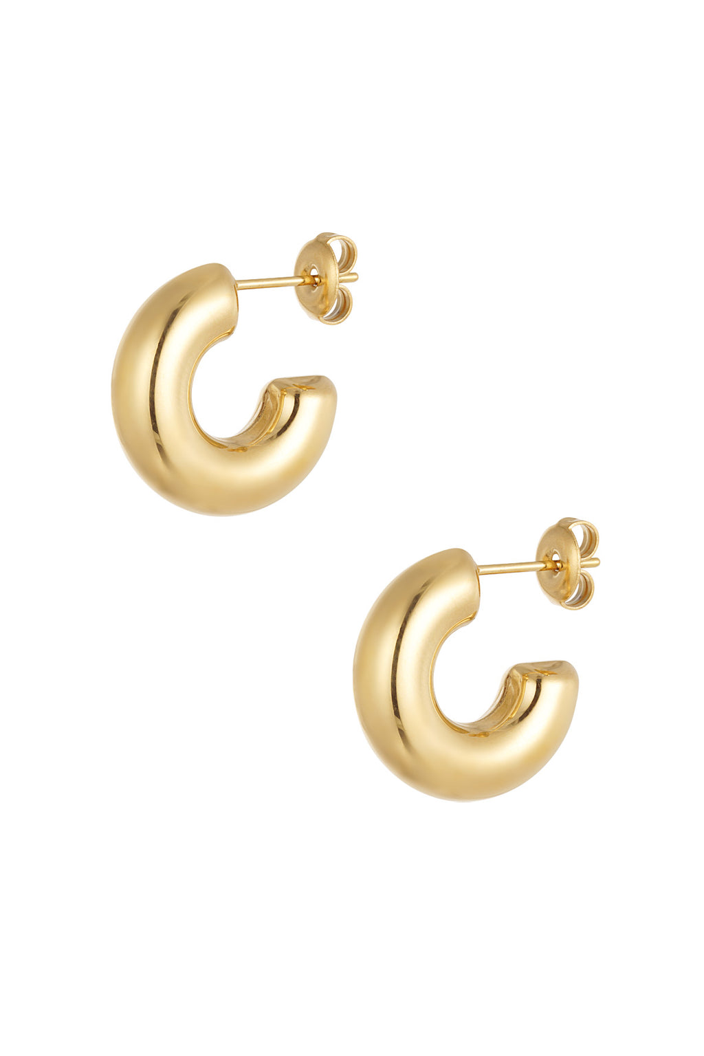 small half moon earrings