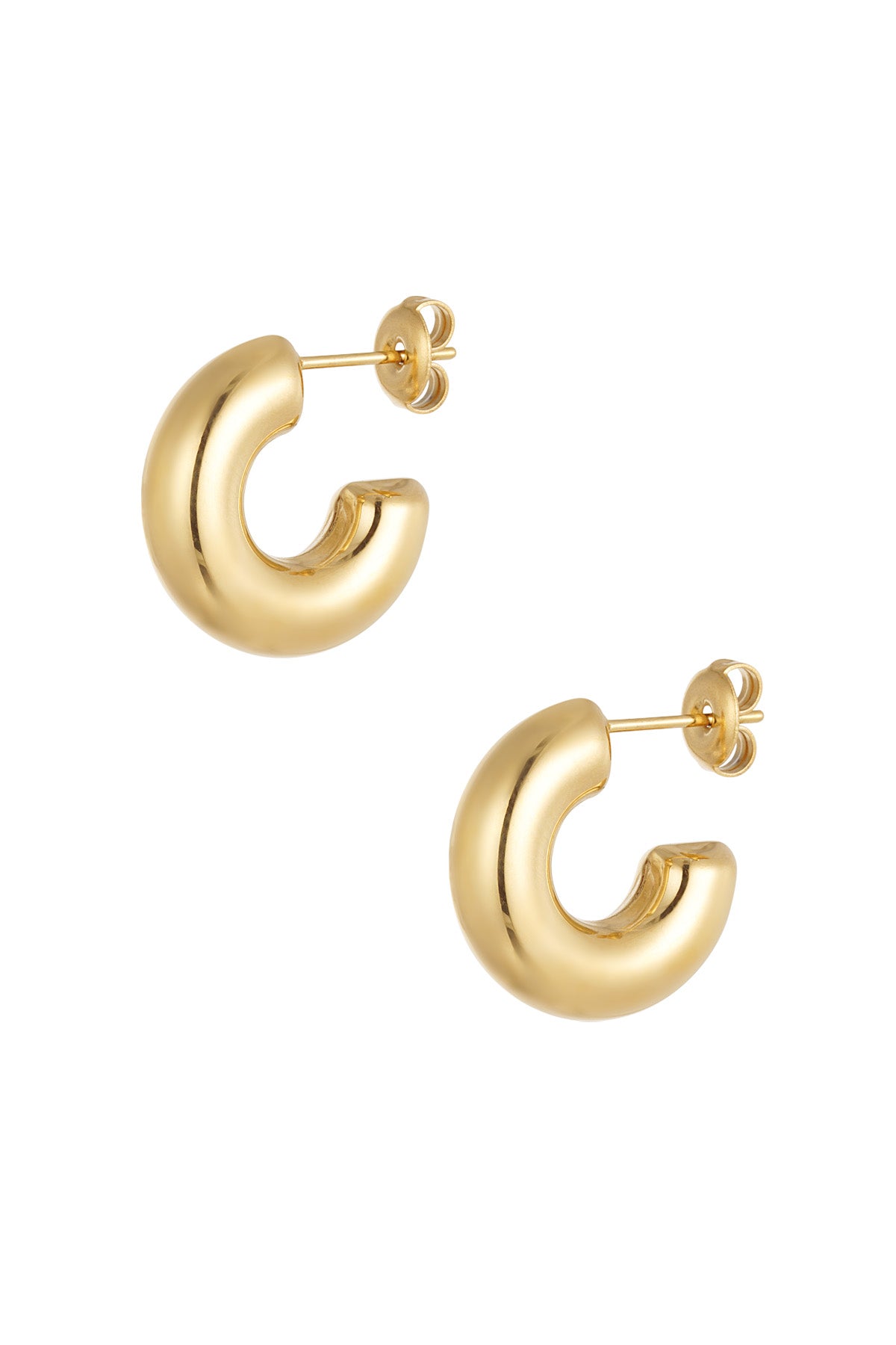small half moon earrings