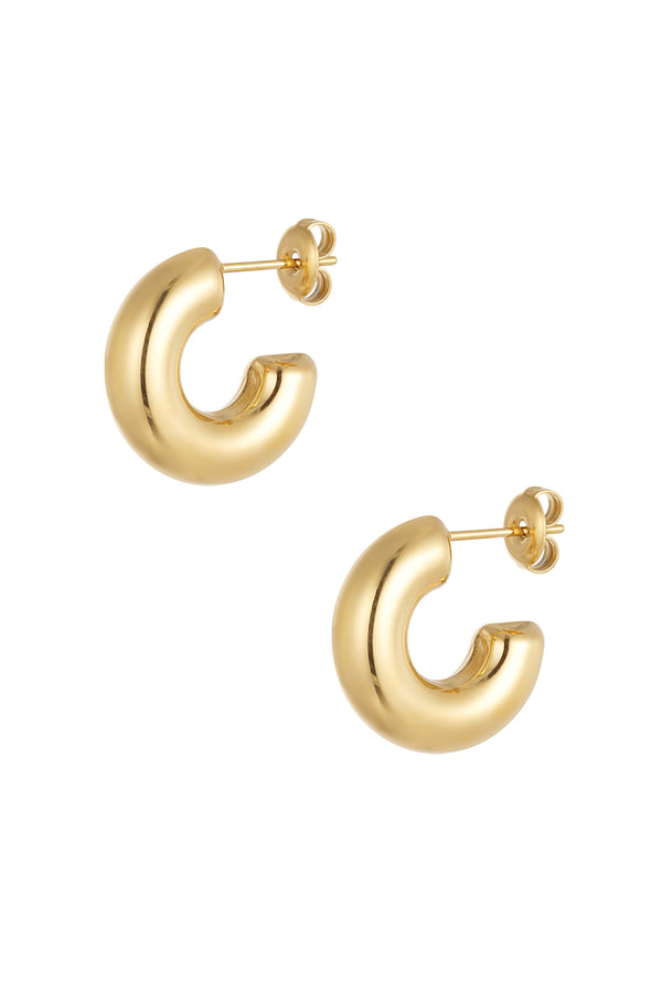 small half moon earrings
