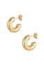 small half moon earrings