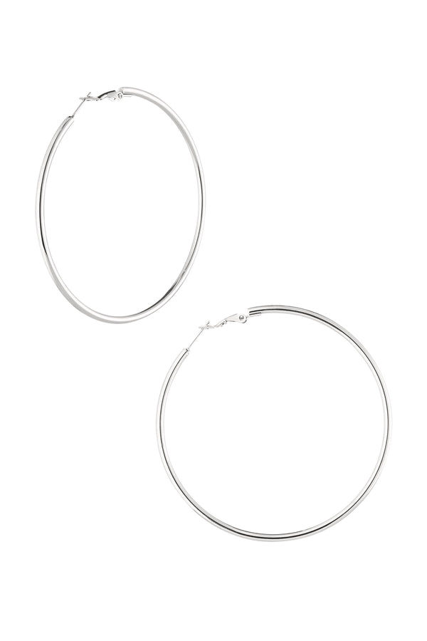 Medium basic hoops - gold