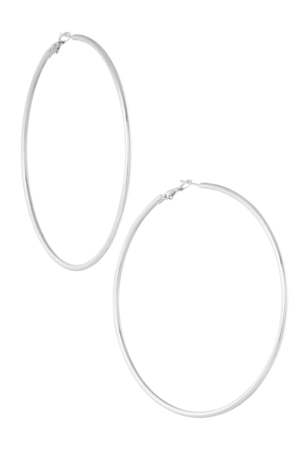 thin basic hoop earrings
