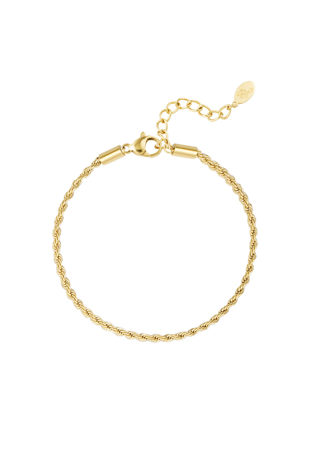 Pulsera jasseron retorcida estrecha - plata-2.0MM
