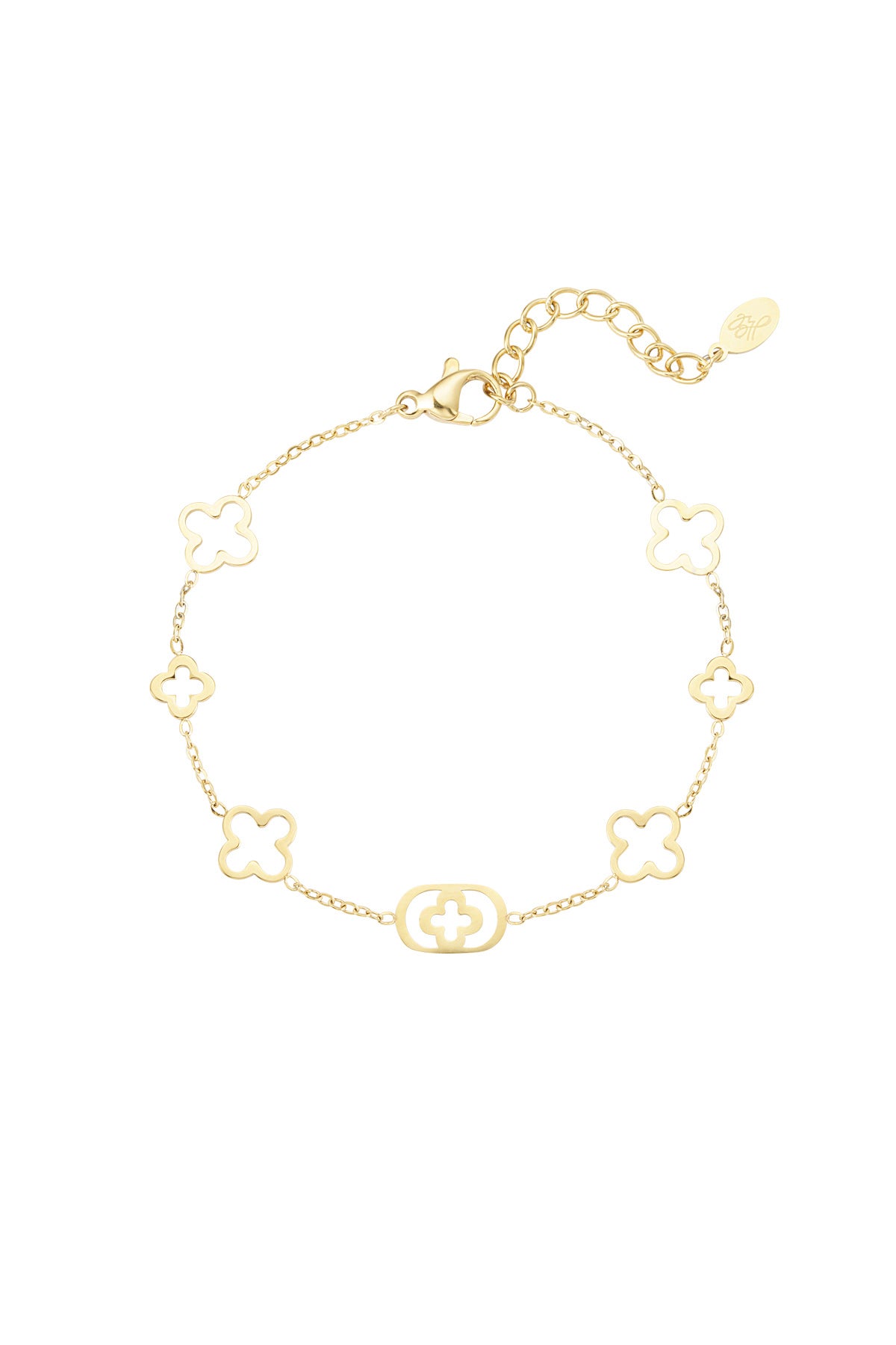 Pulsera Trébol de la Suerte Dorada
