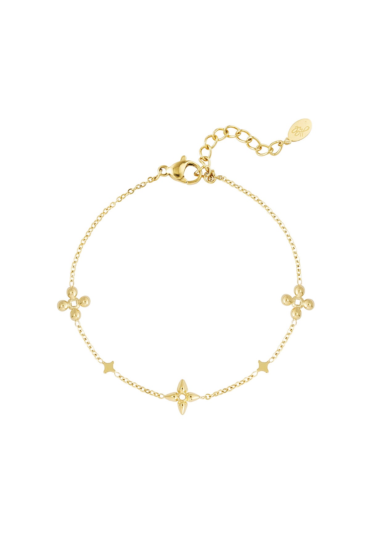 Pulsera flores estrella 