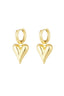 medium heart dangle earrings