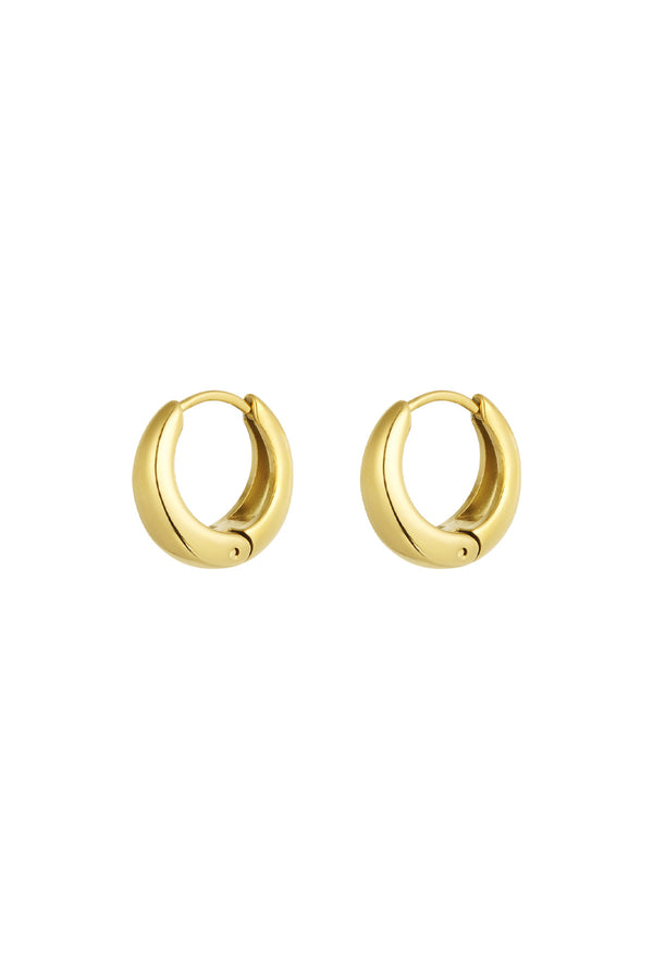 Medium basic hoop earrings