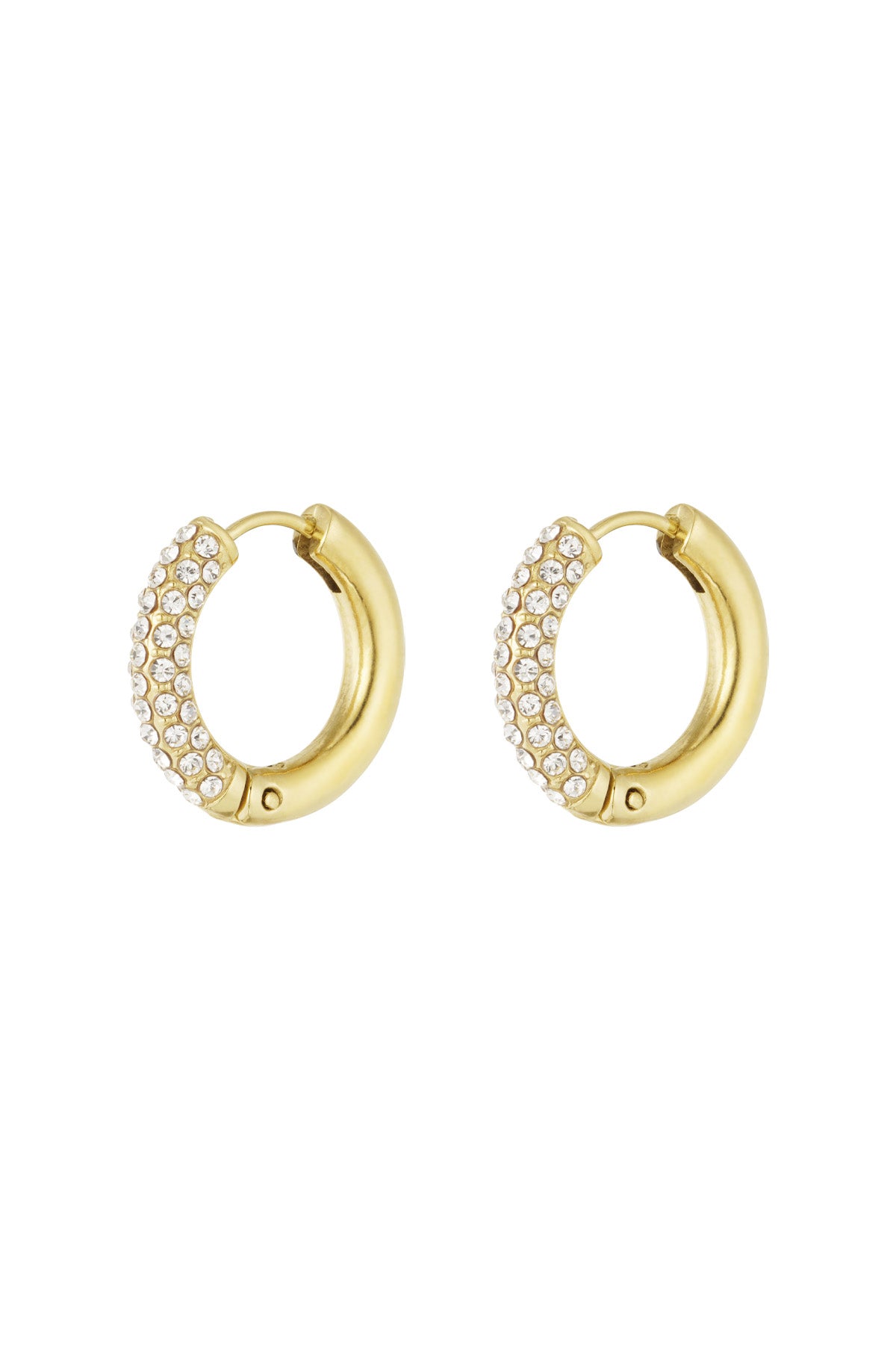 Pendientes de anillos brillantes Main product image