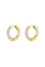 Pendientes de anillos brillantes