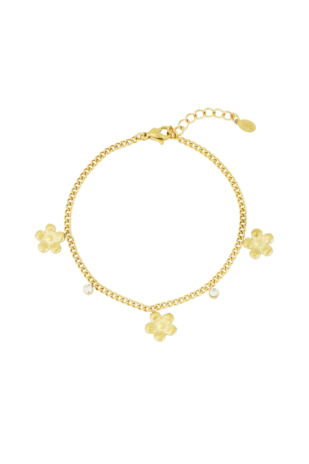 pulsera de flores brillantes