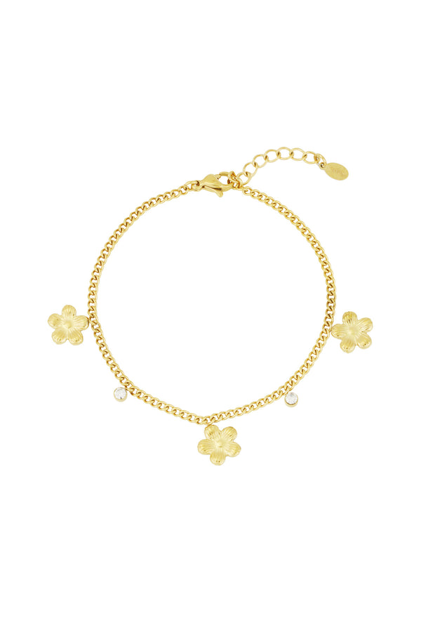 pulsera de flores brillantes