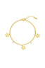 pulsera de flores brillantes