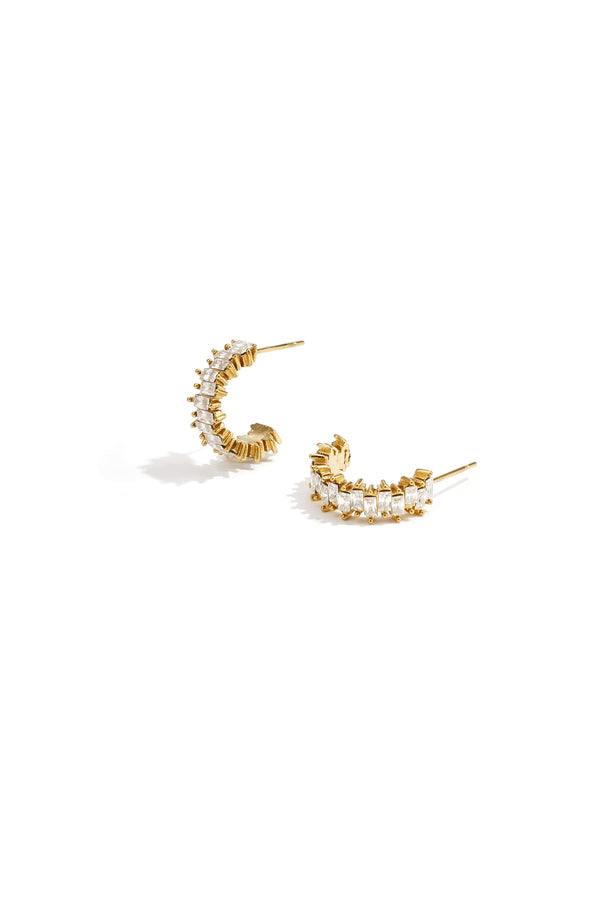 Elegant Rhinestone Hoop Earrings for All Occasions